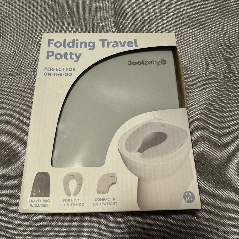 Gray Folding Travel Potty